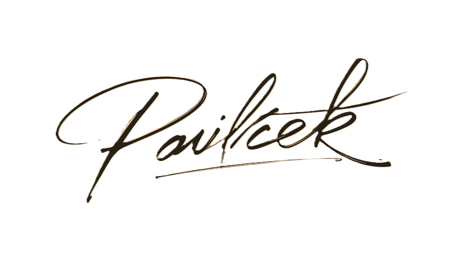 Pavlíček - podpis